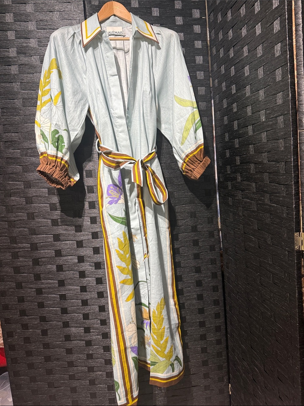 ALÉMAIS

Belted floral linen shirt dress - Picture 2 of 8